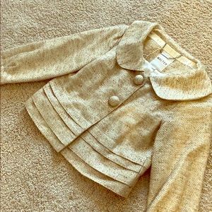 Walter Gold Tweed Jacket Blazer - sex in the city